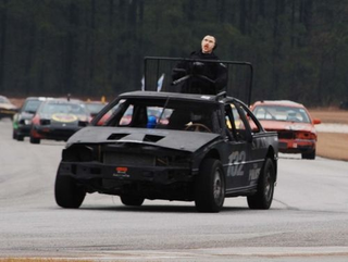 Illustration for article titled '63 Thunderbird Race Car + BMW V12 + Ammo-Can Intake = WIN!